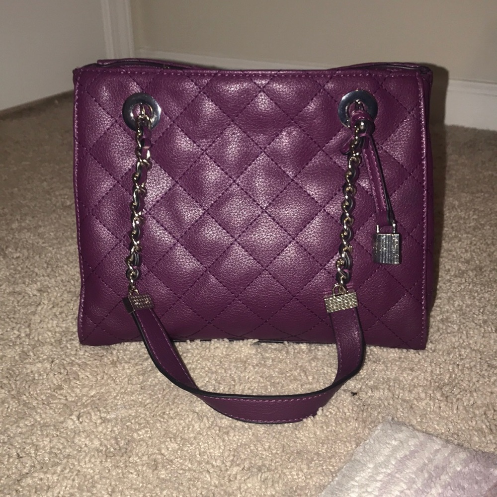 Berry colored satchel/crossbody purse